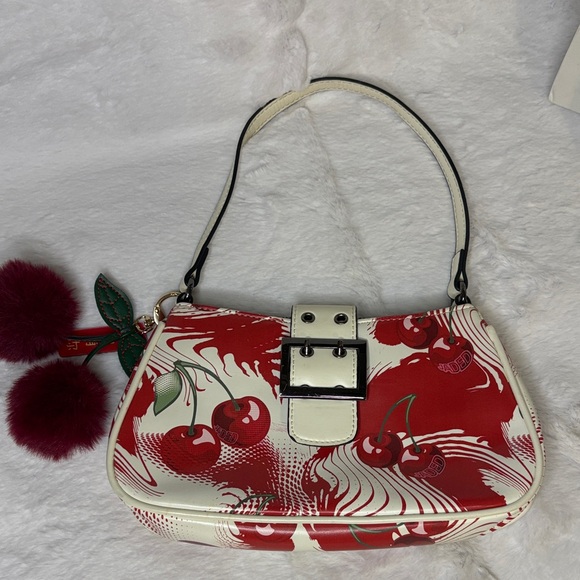 Jaded London Handbags - Cherry Print Red and White Shoulder Bag 🍒